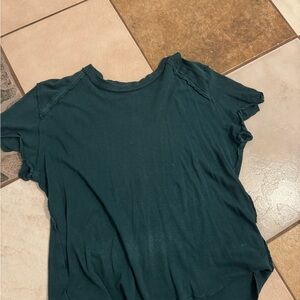 We The Free Short Sleeve Crewneck Top in Deep Teal